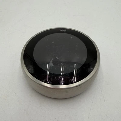 Google Nest Learning Thermostat 3rd Generation A0013 Tested Stainless Steel - Image 1 of 4