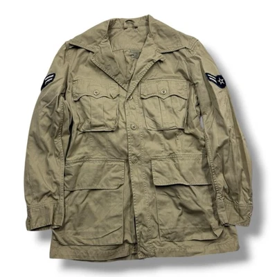 Vintage Tan Beige 50s USAF Safari Jacket  Small - Image 1 of 4