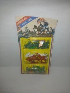 American Civil War Confederate Blue & Gray Soldiers 1/72 scale 1" plastic - Picture 1 of 4