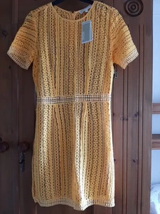 Size 8/10 Michael Kors Yellow Dress - Picture 1 of 3