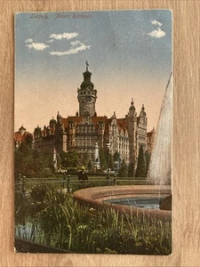 Leipzig - Neues Rathaus• Postkarte 1920 gelaufen - Bild 1 von 6