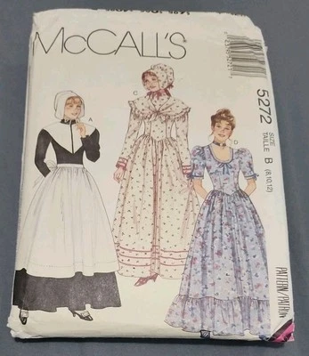 Mc Call's Sewing Pattern Number 5272 Misses Prairie Pilgrim Costumes Size 8-12 - Image 1 of 2