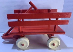 1991 Heritage Mint LTD roter Holzwagen Puppe Sammlermöbel & Zubehör - Bild 1 von 11