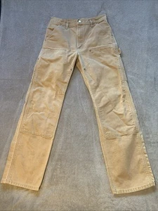 Pantalones de carpintero vintage Carhartt doble rodilla para hombre 32x34 (se adapta a 30x32) B01 BRN EE. UU. - Imagen 1 de 16