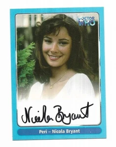 2000 Doctor Who Definitive Series 1 ~Autograph Card A14 Nicola Bryant ~Peri (A) - Picture 1 of 2