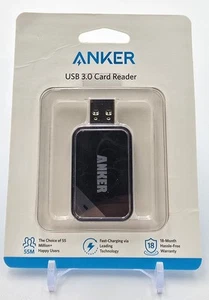 Anker 2-in-1 USB 3.0 SD Card Reader: SDXC SDHC SD MMC RS-MMC Micro SDXC, UHS-1 & - Picture 1 of 2