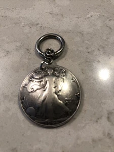 Walking Liberty 90% Silver half dollar For Jewelry- Domed, Drilled - Picture 1 of 5