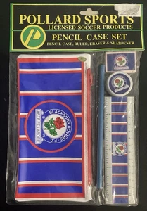 Vintage Blackburn Rovers Pollard Sports Pencil Case Set Brand New Stationary  - Picture 1 of 2