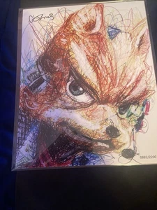 Caja BAM "STARFOX" 8" X 10" impresión artística firmada por Cody James 882/2200 con certificado de autenticidad - Imagen 1 de 4