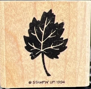 Gummistempel STAMPIN UP AHORNBAUMBLATT Herbstlaub Eiche - Bild 1 von 4