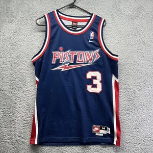 Detroit Pistons #3 Ben Wallace Nike NBA Basketball Authen. Team Jersey M +2 - Picture 1 of 11