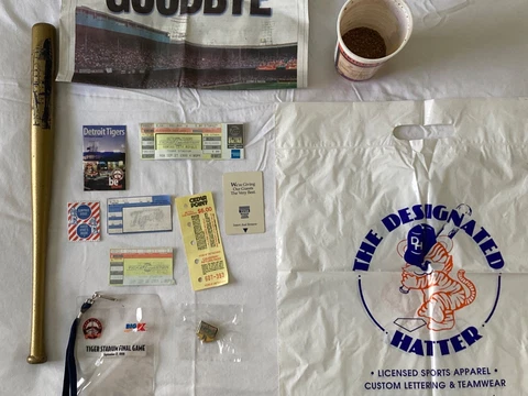 Detroit Tigers Last Game at Tiger stadium memorablia collection Cover