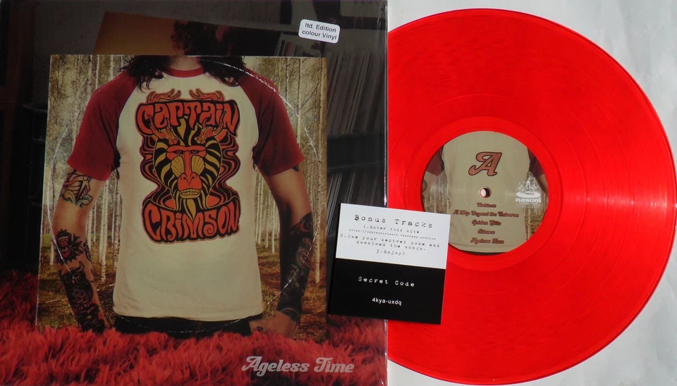 LP CAPTAIN CRIMSON Ageless Time - RED VINYL - 100 copies NASONI 156 STILL SEALED - Bild 1 von 1