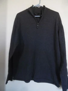 DKNY Men's Gray 1/2 Zip Mockneck Pullover Sweater Sz XL - Picture 1 of 3