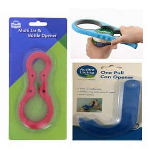 MultiJar & Bottle Opener, One Pull Can Opener Safe Easy Ergonomic Disability Aid - Picture 1 of 4