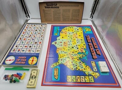 Vintage ~ Game Of The States 1979 Milton Bradley Board Game Complete Homeschool - Image 1 of 4