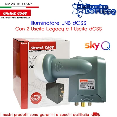 LNB dCSS e 2 Legacy 16 UB Singola USCITA SKY - Immagine 1 di 2