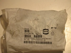 Neu im Karton 2 Stück Harting 0900005106 Kabeleinführung Klemme Verschraubung 19-29 mm Kabel 37 mm THD P6557 - Bild 1 von 3