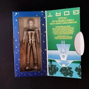 GORT The Day The Earth Stood Still die-cast nickel-plated 12cm Rocket USA - Imagen 1 de 4
