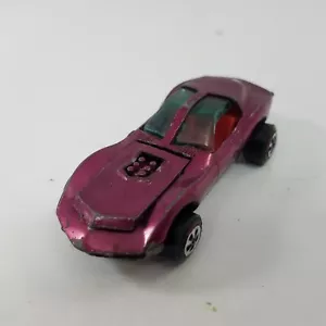 Vintage Johnny Lightning Topper 1969 Magenta Custom Mako Shark Redline - Picture 1 of 8