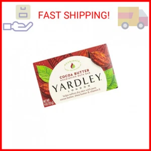 Yardley London Nourishing Bath Soap Bar Cocoa Butter, Helps Soften Dry Skin - Picture 1 of 2