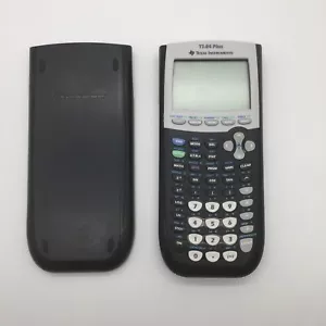 Texas Instruments TI-84 Plus Graphing Calculator w/Cover Black Tested Free S/H - Picture 1 of 5