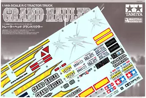 1/14 Tamiya Grand Hauler 56344 - 11421666 / 11053957 decalcomanie e istruzioni - Foto 1 di 7