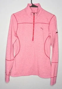 Puma Mantel Damen klein rosa Half Zip Langarm leichte Joggingjacke - Bild 1 von 10