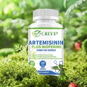 Artemisinin 100mg - Darmgesundheit, für Darmwürmer - Süßwermut, BioPerine - Bild 1 von 13