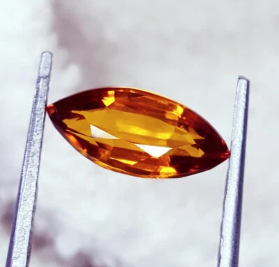 2.37 Ct Loose Gems Natural Hessonite (Gomed) Untreated Unheated Certified Gem    - Image 1 of 4
