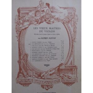 Mondonville Jean-Joseph Tambourine Violin Piano