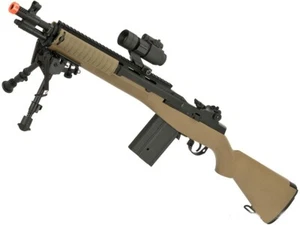 CYMA Matrix Field Ops Series Tactical M14 SOCOM Airsoft AEG Rifle Tan - Picture 1 of 2