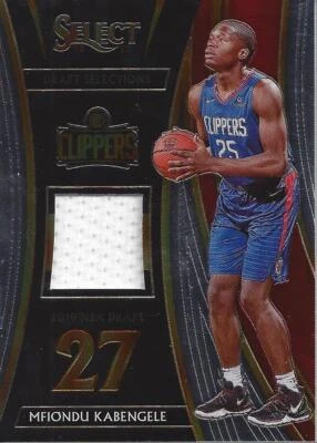 2019-20 Select Draft Selections Memorabilia #13 Mfiondu Kabengele Jersey - NM-MT - Image 1 of 2
