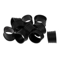 10Pcs Anti-slip Racket Overgrips Grip Badminton/Tennis/ Squash Ring Black