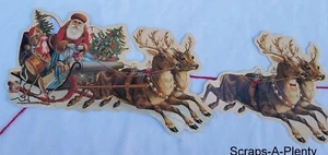 Guirnalda de friso Mamelok 10 troquelada - Navidad Santa, juguetes y trineo 9' cable R87 - Imagen 1 de 4