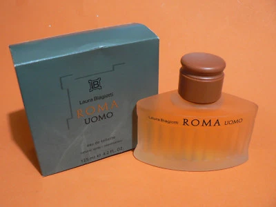 DE COLECCIÓN LAURA BIAGIOTTI ROMA UOMO 4,2 oz 125 ml EAU DE TOILETTE SPRAY NUEVO EN CAJA STOCK ANTIGUO Foto 1 de 4