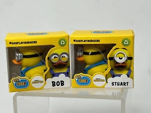 TUBBZ Mini MINION BOB  & Stuart Collectible RUBBER Duck JEEP UNIVERSAL STUDIOS - Picture 1 of 2