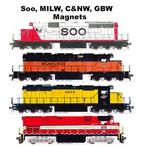Imanes Soo Line, Milwaukee Road, Chicago y North Western, GB&W de Andy Fletcher - Imagen 1 de 1