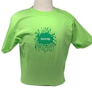 Midori add a Splash Liquor T Shirt St Patrick's Day Theme Bright Green Tee - Picture 1 of 3