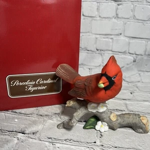Vintage 1980's Porcelain Cardinal Figurine By Avon New In Box - Picture 1 of 10