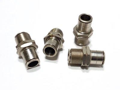 (4) Cabezal meteorológico 1174x8 1/2" tubo OD mamparo conector unión empujar para conectar Foto 1 de 4