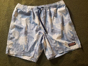 Vineyard Vines Badehose Herren Medium Palme Blauflosse Thunfisch Schwimmer Schwimmen - Bild 1 von 11