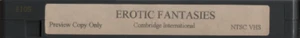 FANTASÍAS ERÓTICAS - The Uncut Auditions - VHS - NTSC - Como nuevo - Cinta de revisión crítica - Imagen 1 de 3