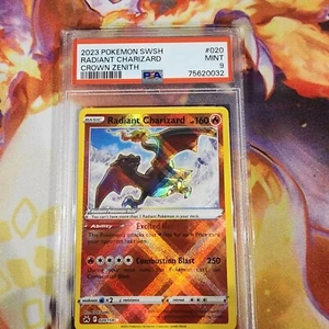 2023 Pokémon Radiant Charizard #20/159 Crown Zenith PSA Neuwertig 9 - Bild 1 von 24