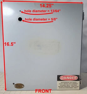 CARCASA PANEL DE CONTROL INDUSTRIAL E-69392 TIPO 12, NO. AG 559210 14X16X8. 14-ga - Imagen 1 de 12