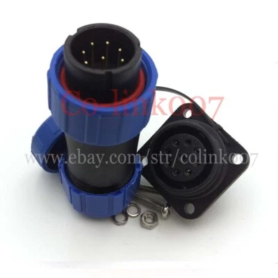 SP21, 9 pin Waterproof Circular Industrial Aviation Power Signal Connector Plug - Image 1 of 4