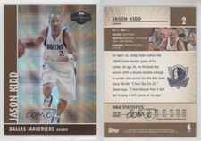 2008-09 Topps Co-Signers Bronze Hyper /50 Jason Kidd #2 HOF
