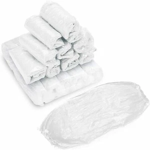 Plastic Arm Sleeve Protective Disposable Covers Hospital Kitchen Saloon Upto 100 - Picture 1 of 20