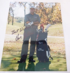 Foto firmada de golfista Hal Sutton PGA 8x10 - Imagen 1 de 3