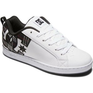 white dc trainers
